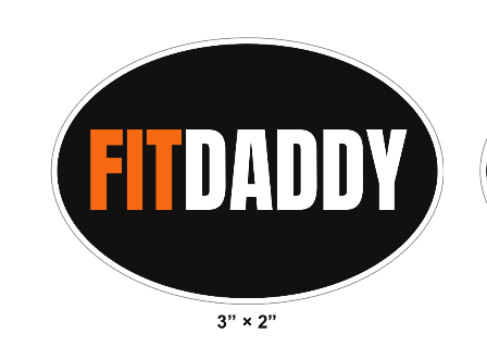 2" x 3" Oval Sticker - B & Orange
